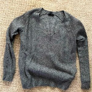 Grey V neck Paige sweater